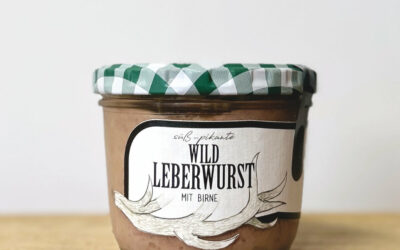 Naturbursche Wildleberwurst mit Birne